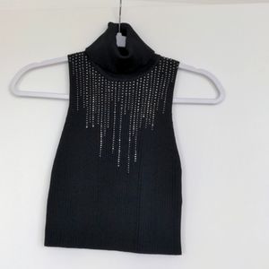 Zara Turtleneck Cropped Tank S NWT